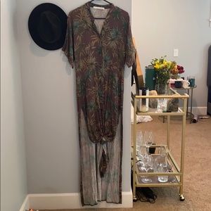 Stillwater Palm Tree Maxi Dress